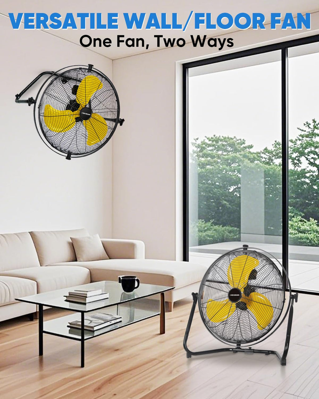 20 Inch 3-Speed High Velocity Metal Fan Q8801
