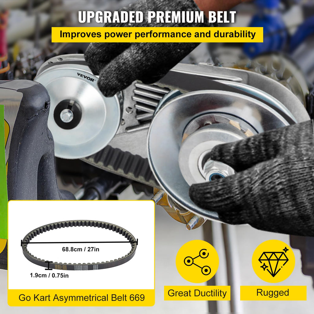 Torque Converter Go Kart Clutch 1 Inch 10T 40/41 and 12T 35 Chain Drive Belt X9748