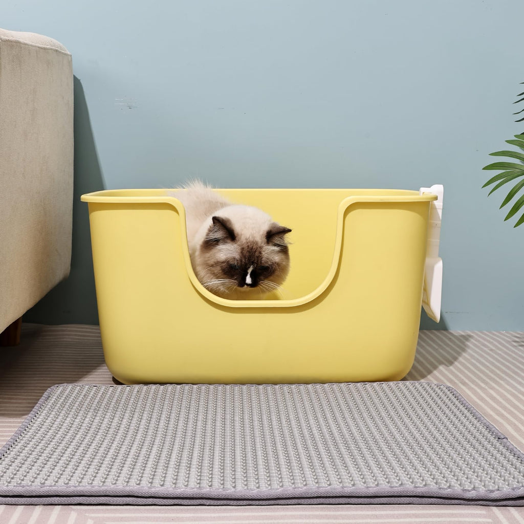 Extra Large Low Entry Cat Litter Box with High Sides L136