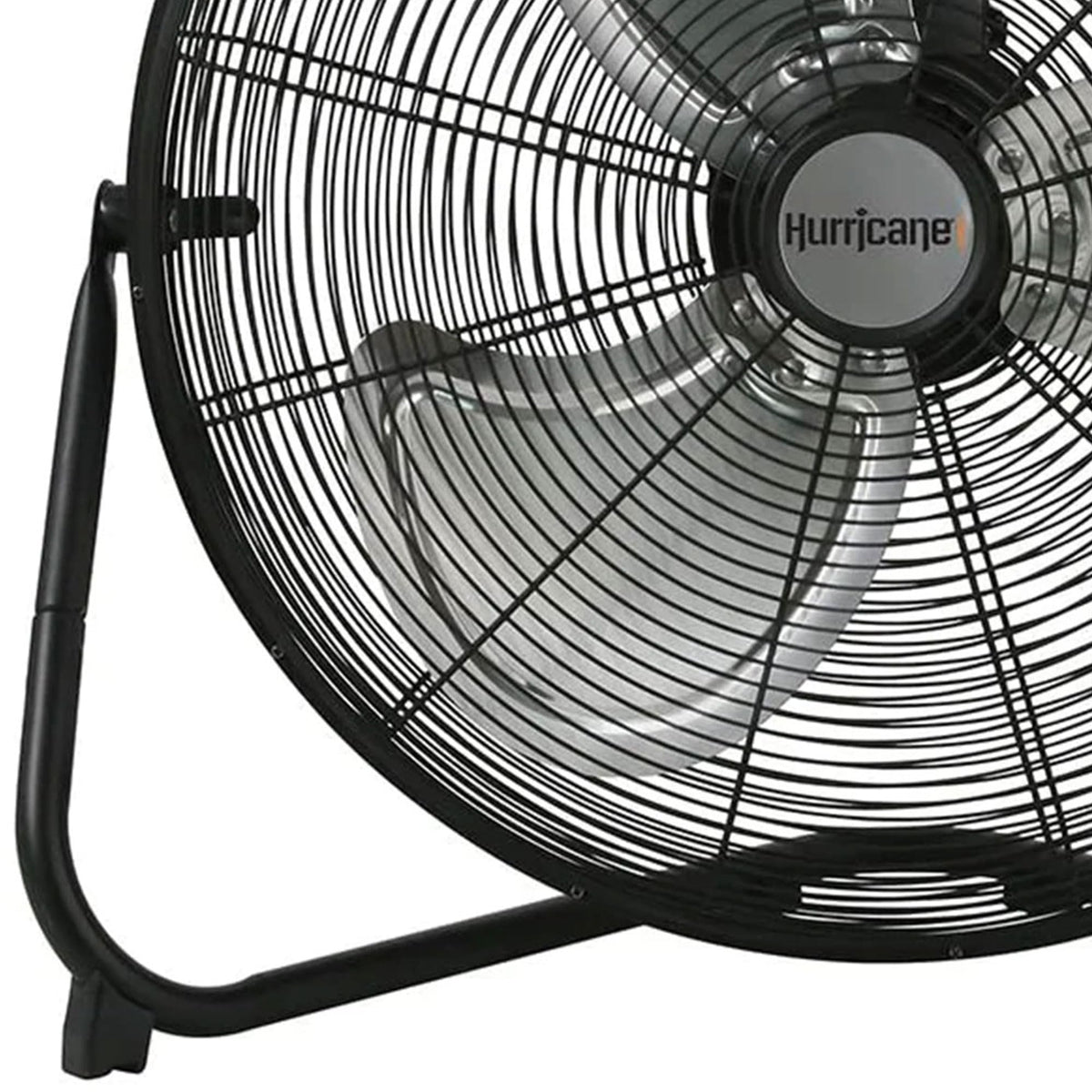 High Velocity Metal Blade Floor Fan, 3 Speeds, Black, 20in M74423