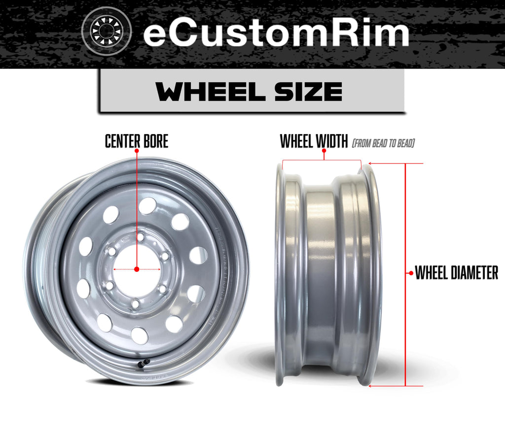 2-Pack Trailer Tire Rim Assembly 5.30-12 5 Lug Black B390434