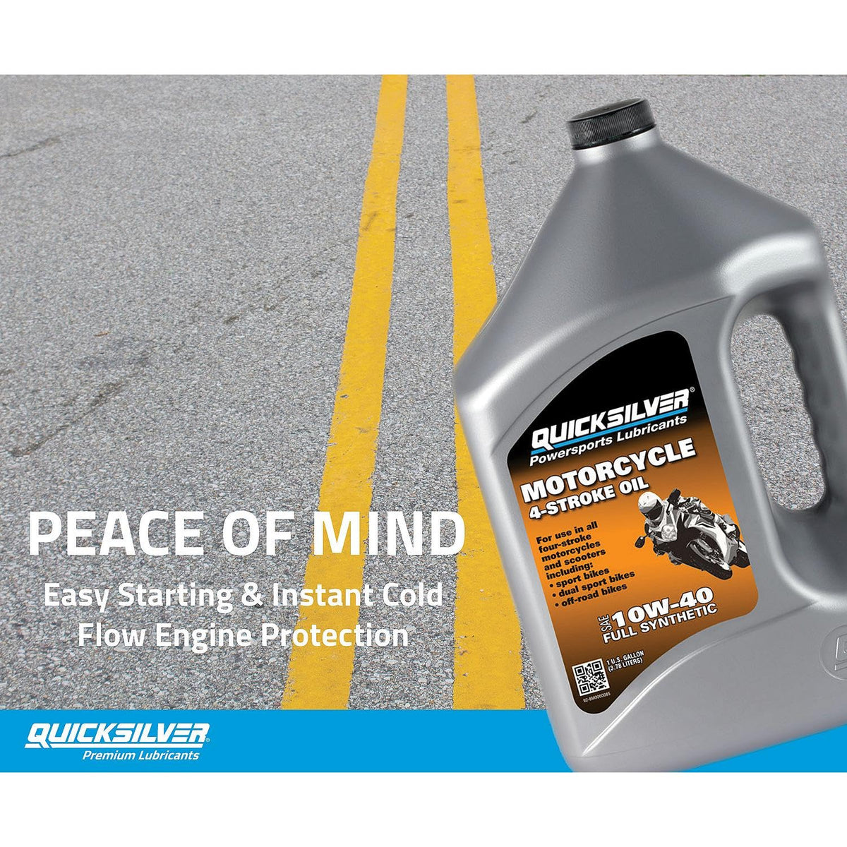10W-40 Full Synthetic 4-Stroke Motorcycle Oil D173
