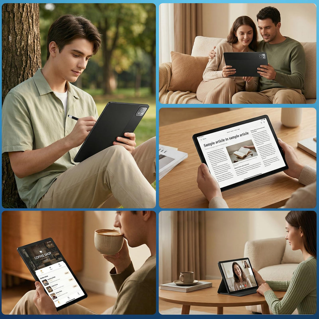 11 Inch 2 in 1 Android 16 Tablet with Keyboard Mouse Pen Case H14673