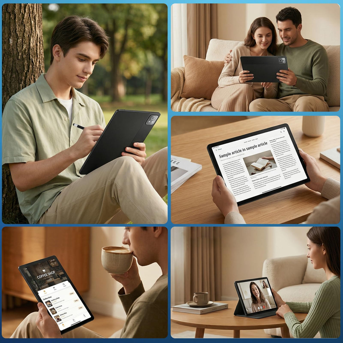 11 Inch 2 in 1 Android 16 Tablet with Keyboard Mouse Pen Case H14673