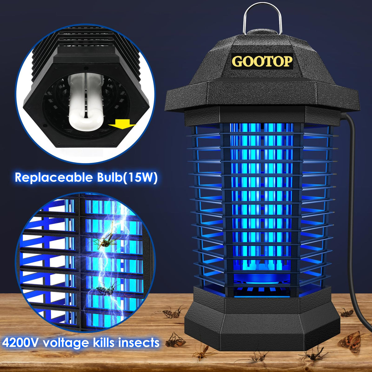 4200V Electric Bug Zapper S7325
