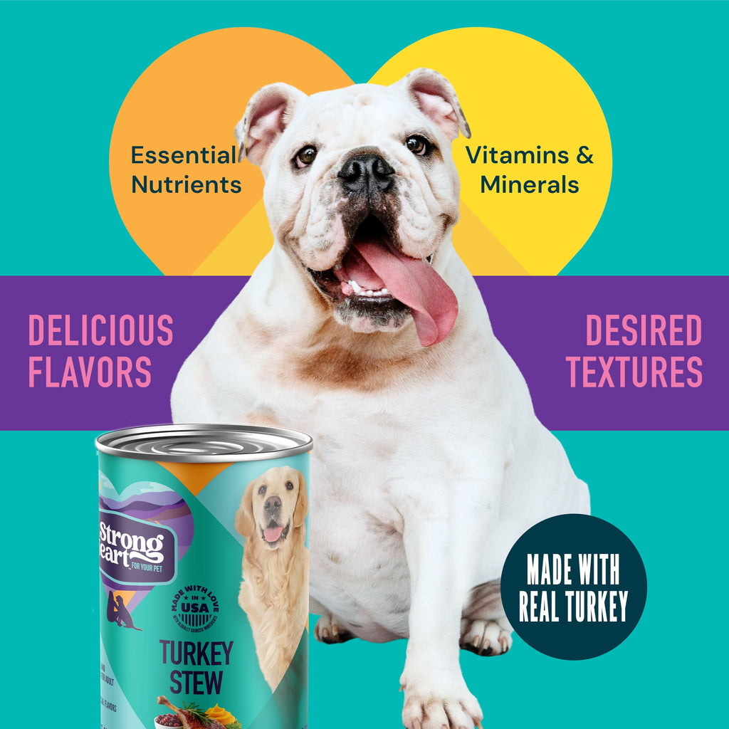 Turkey Stew Wet Dog Food 13.2 oz Can Pack of 12 Y9557