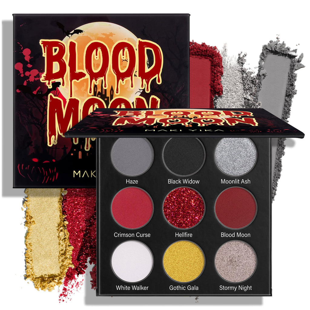 Black Red Grey Eyeshadow Palette C598