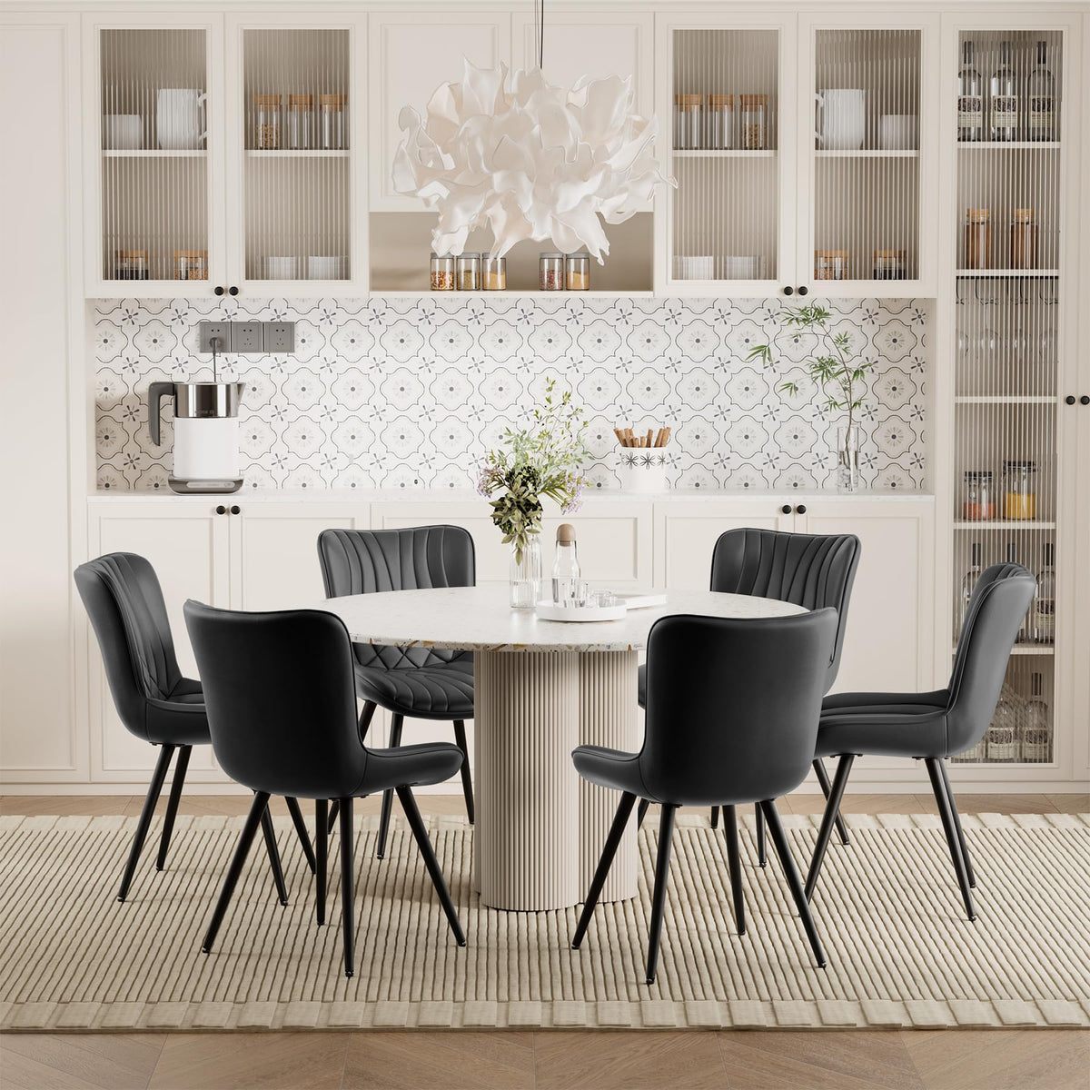 PU Leather Dining Chair Set of 4 J723
