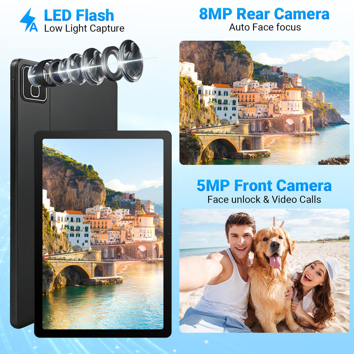 11 Inch 2 in 1 Android 16 Tablet with Keyboard Mouse Pen Case H14673
