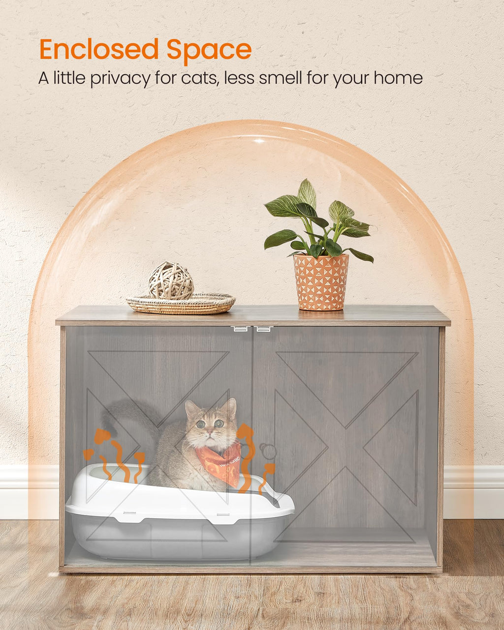 Cat Litter Box Enclosure End Table J716589