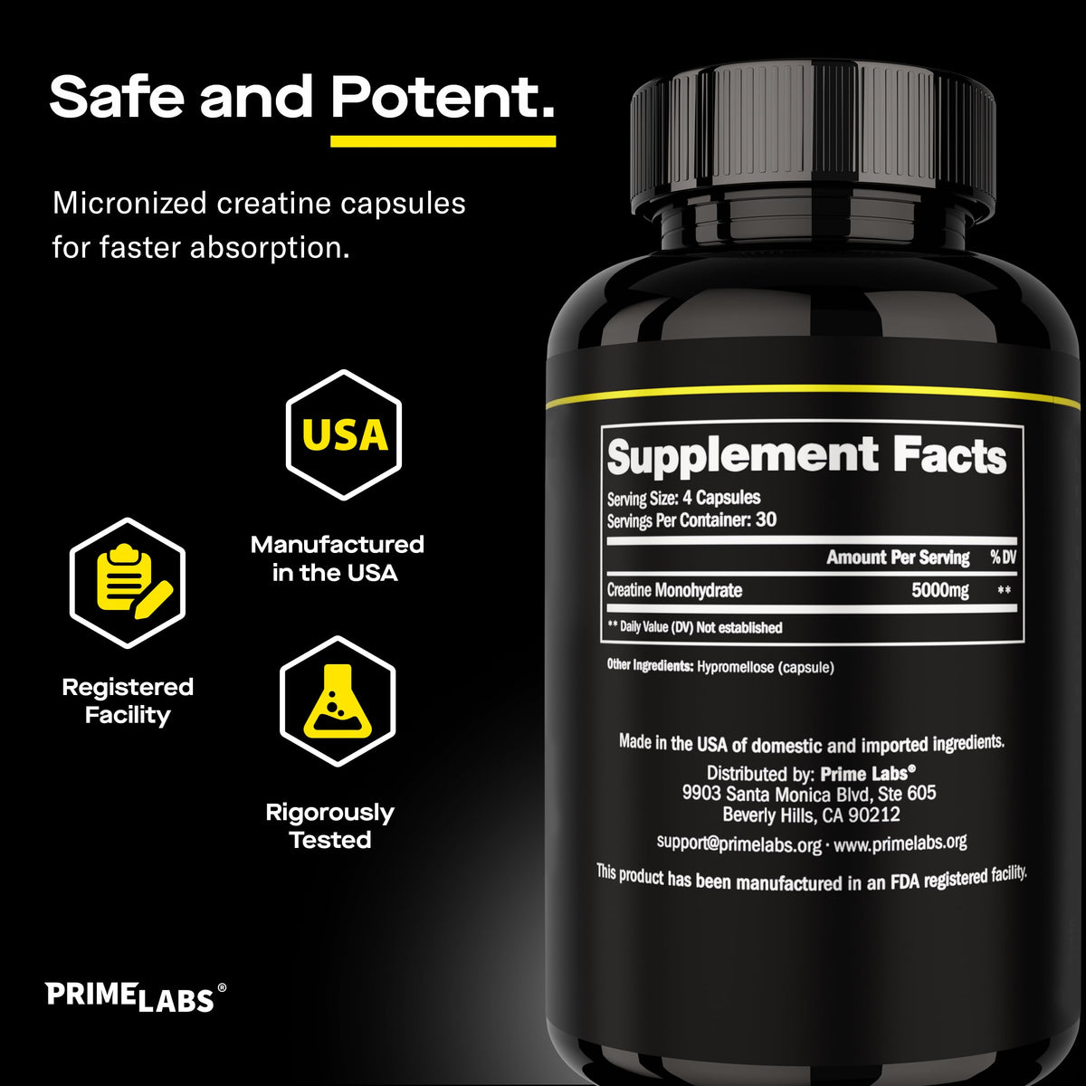 Creatine Monohydrate Capsules 5g H77912