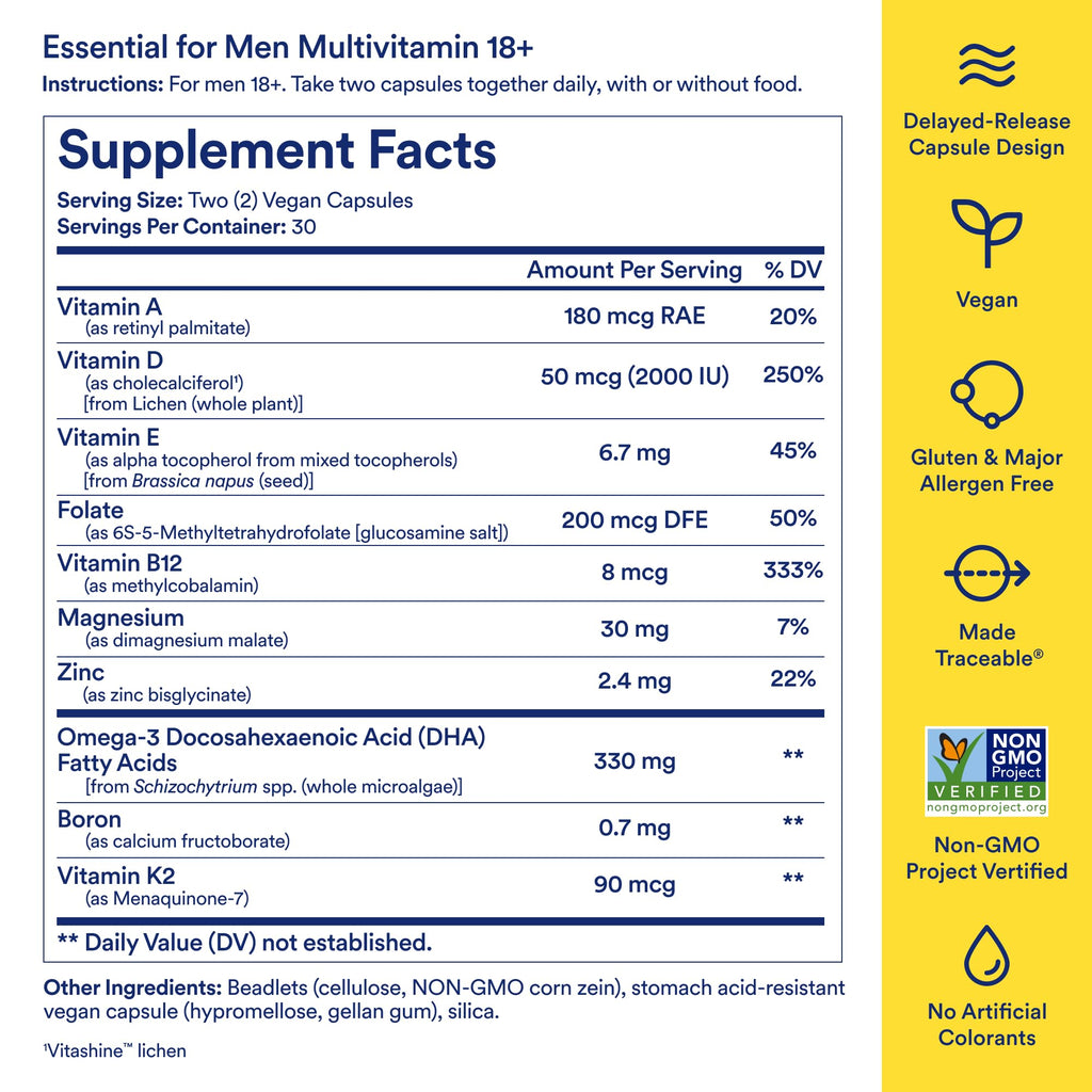 Men's 18+ Multivitamin 60 Capsules W422807