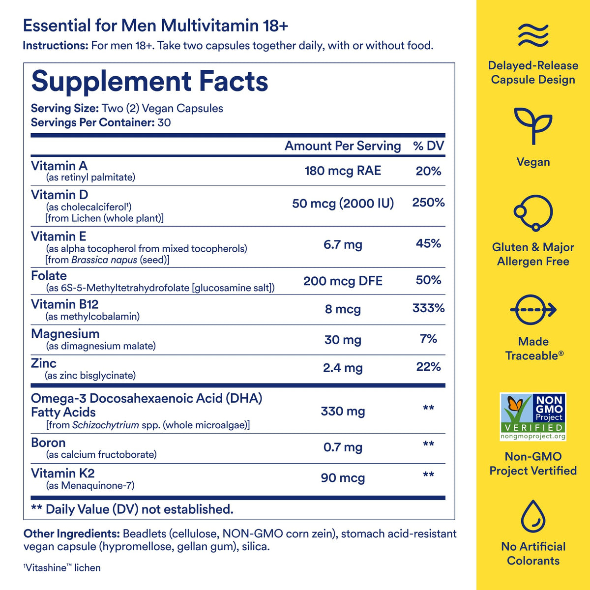 Men's 18+ Multivitamin 60 Capsules W422807