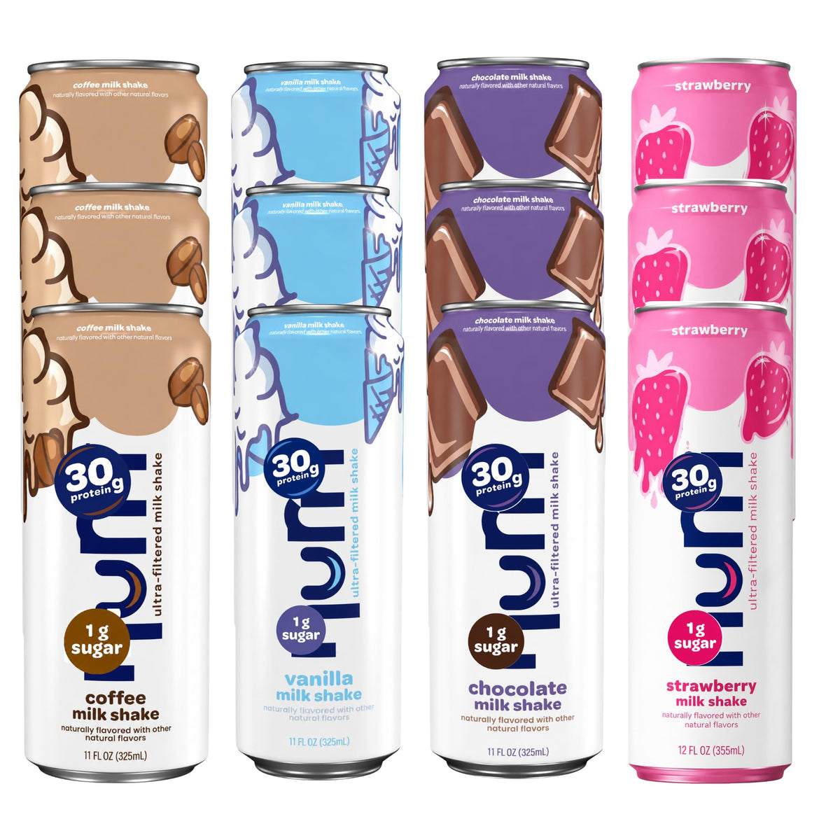 Protein Shake Variety Pack 30g Protein 12 Pack X14209