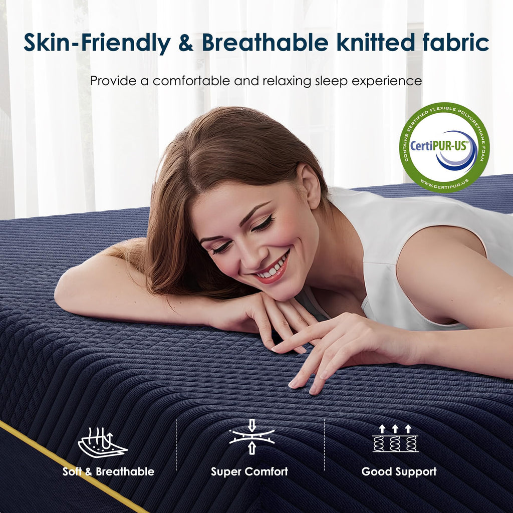 Twin 10 Inch Gel Infused Memory Foam Mattress I75416