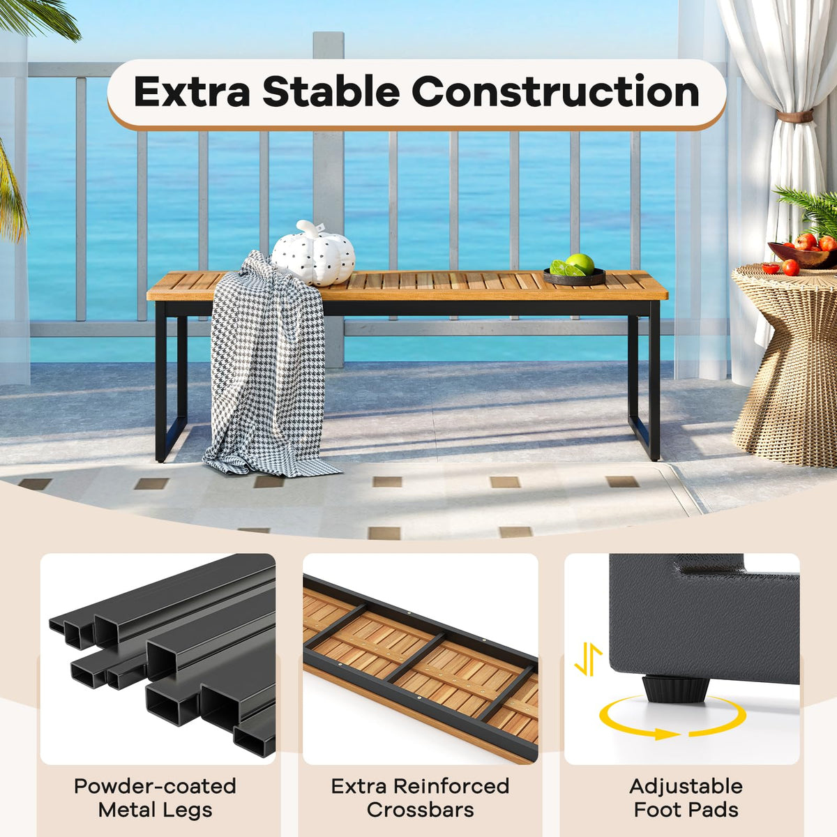 Patio Dining Bench X751