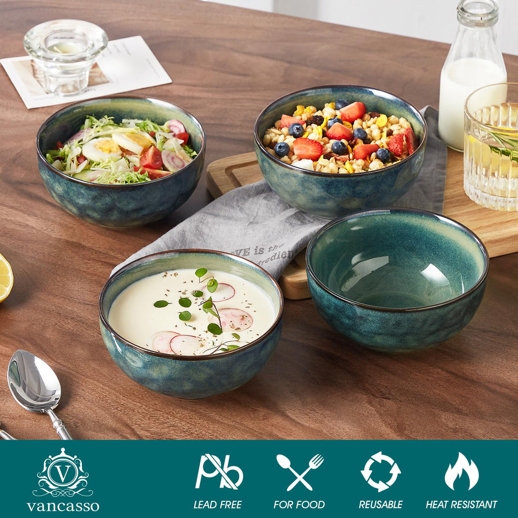 Ceramic Green Bowls Set of 4 B550916