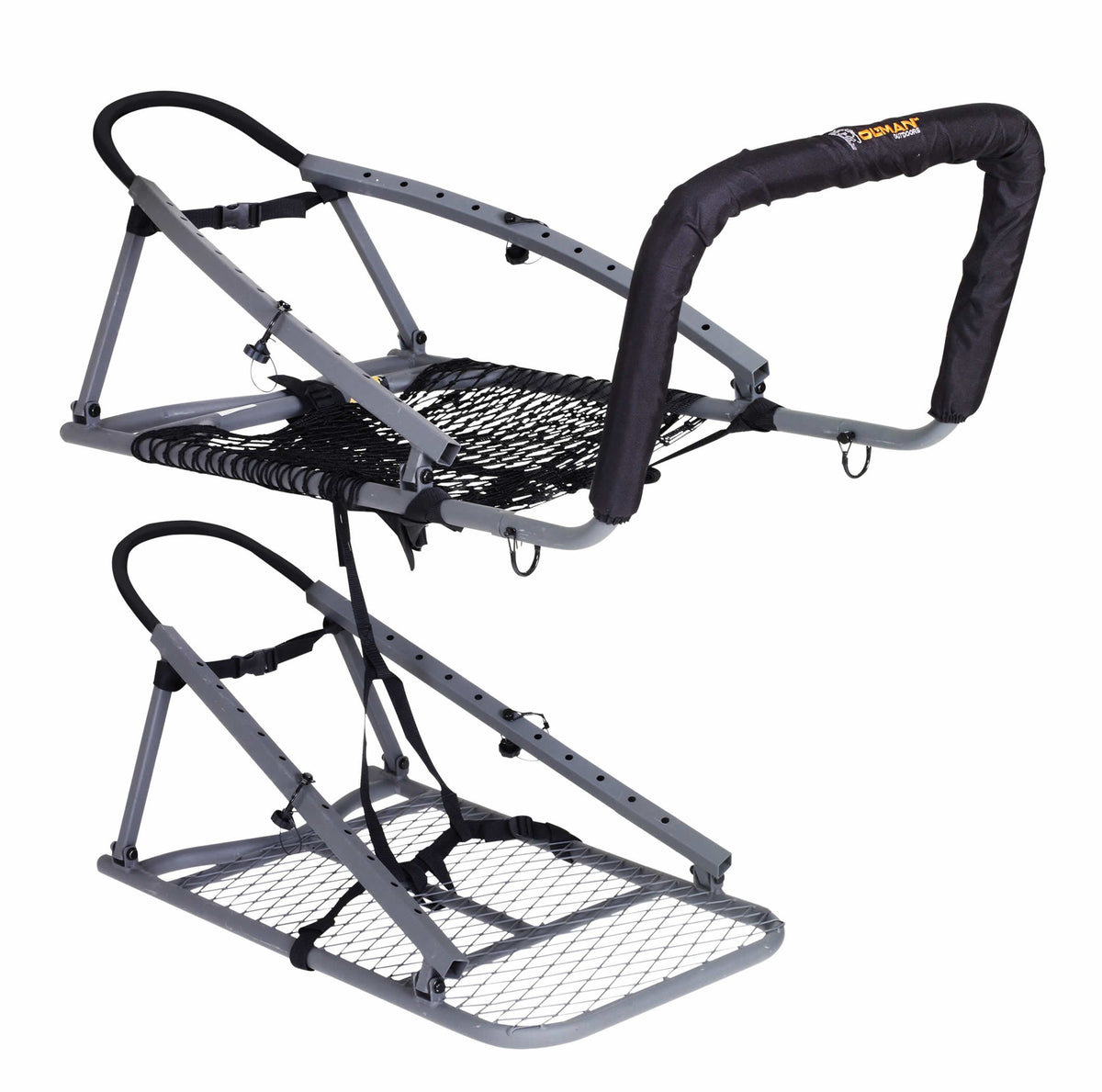 Steel Climbing Stand with 21" Wide Net Seat D180