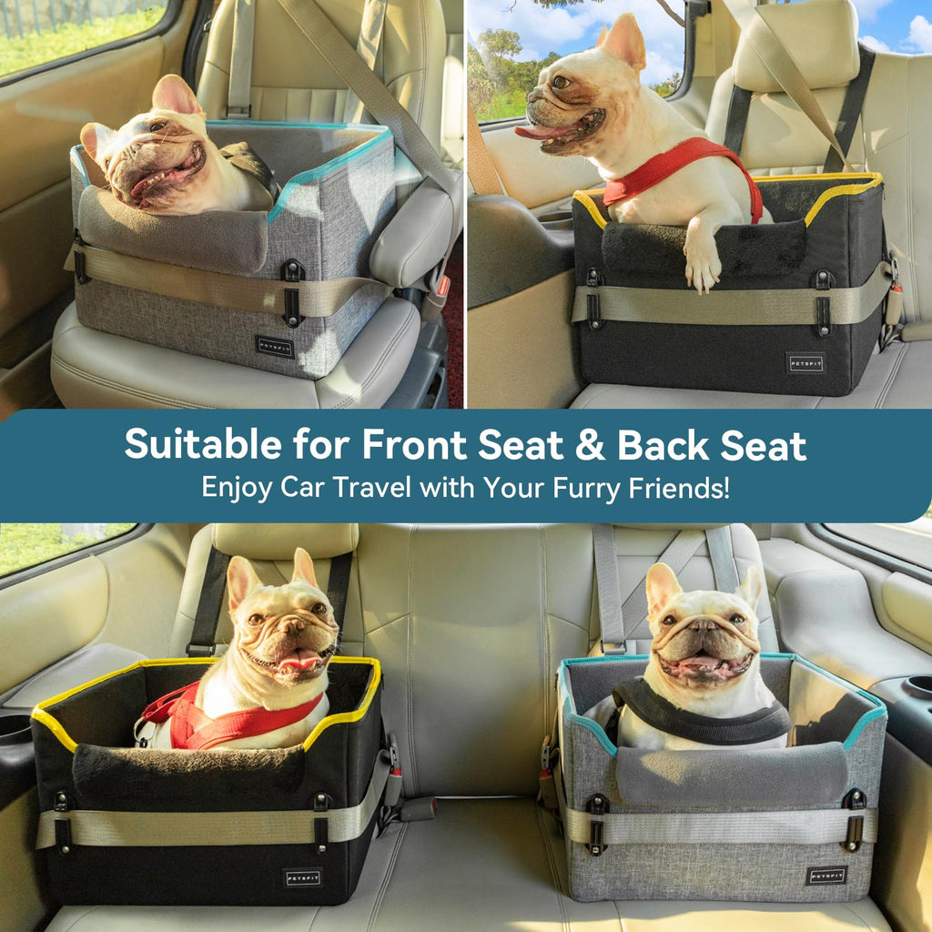 Foldable Dog Booster Car Seat with Safety Tether V460433
