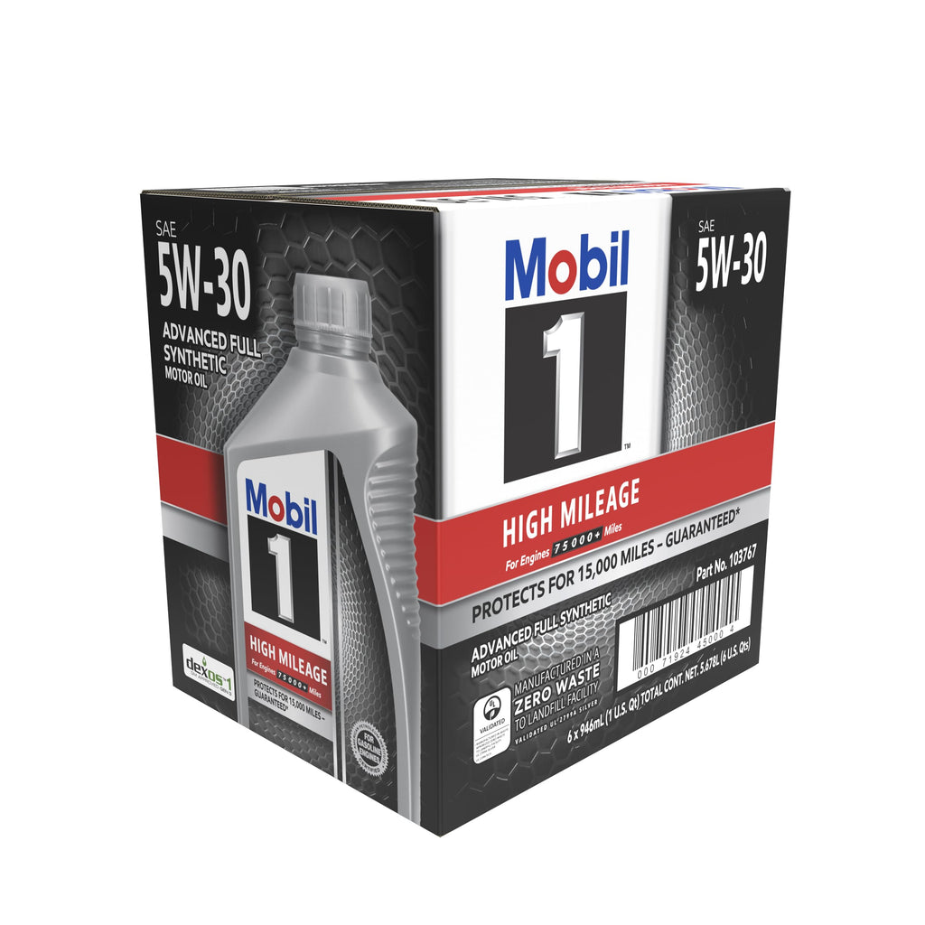 High Mileage Full Synthetic 5W-30 Motor Oil 6-pack of 1 quarts I77660