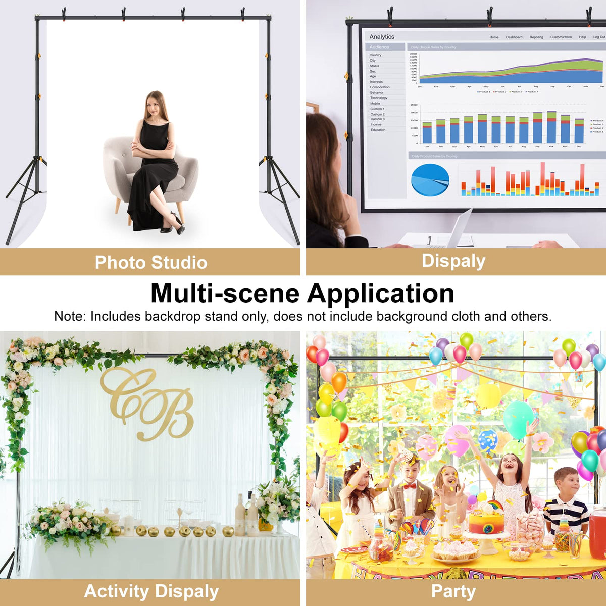 10x6.5ft Backdrop Stand Kit U972510