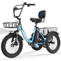 Folding 1200W Fat Tire Electric Trike with Removable Battery S7772