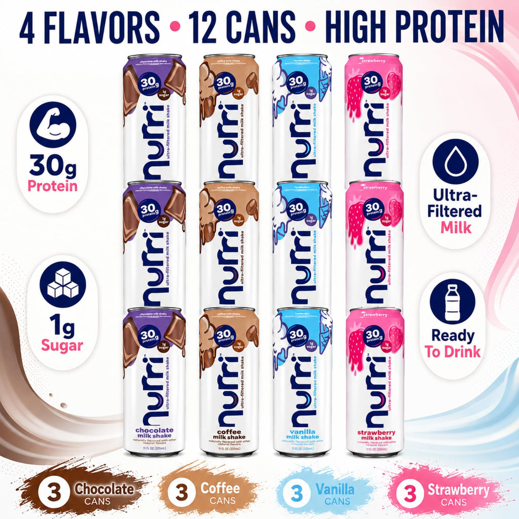 Protein Shake Variety Pack 30g Protein 12 Pack X14209