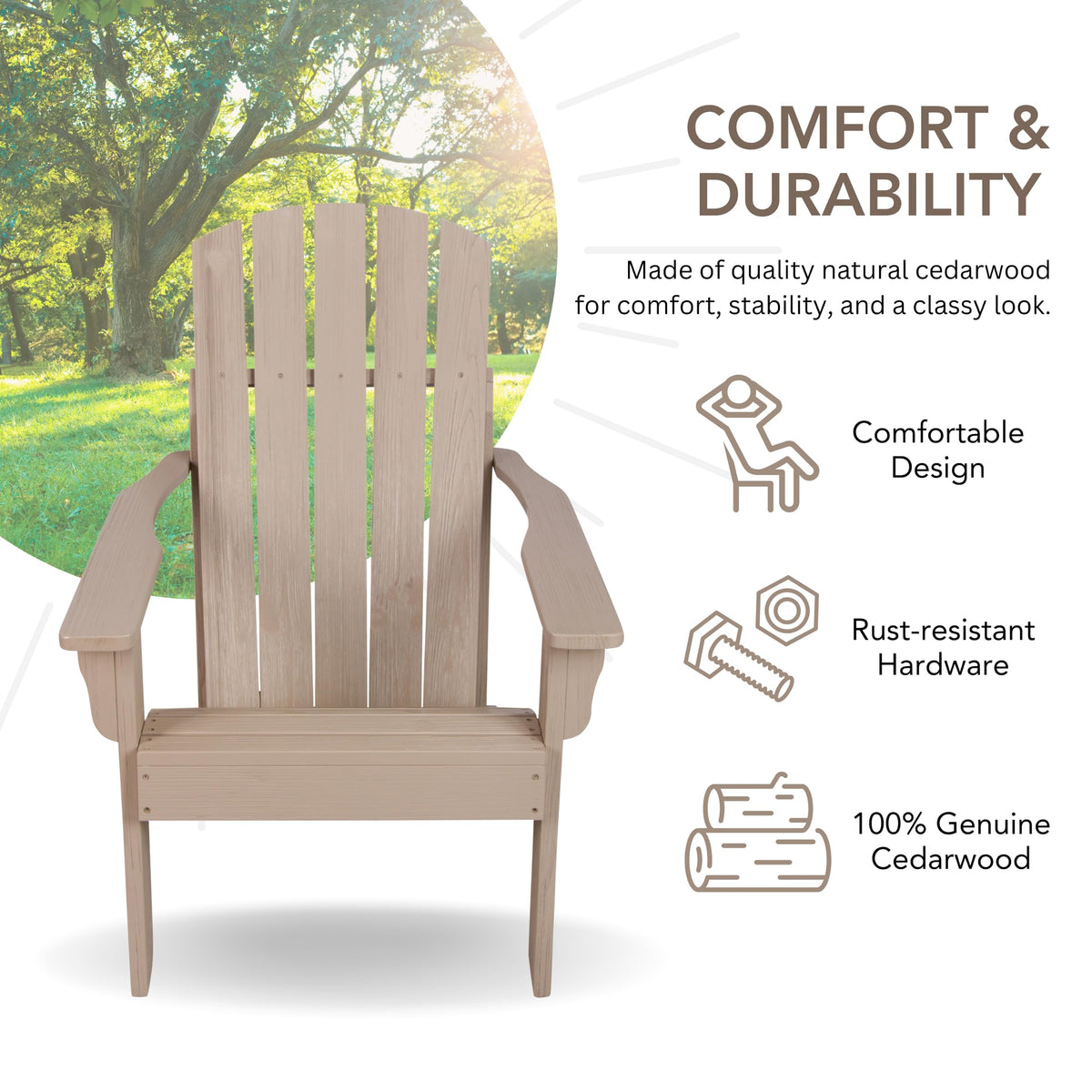 Wooden Adirondack Chair Z3216