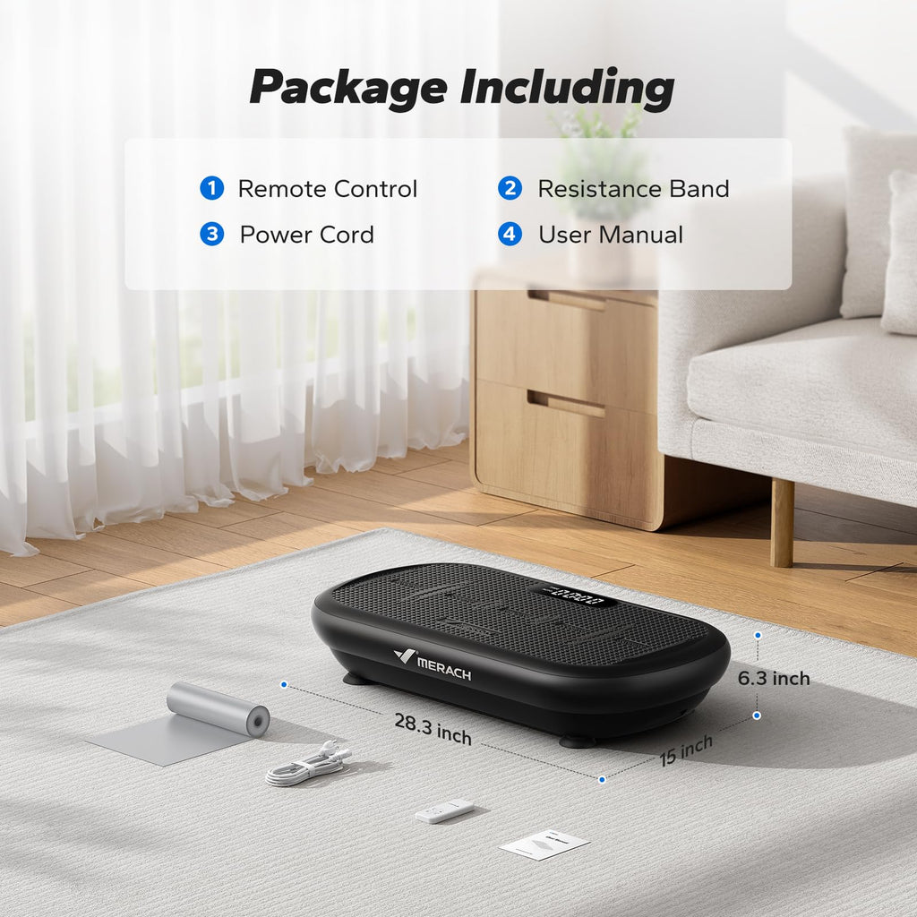 Vibration Plate Exercise Machine with 440lbs Capacity F35233