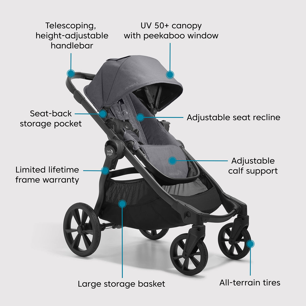 Single-to-Double Modular Travel System with Infant Car Seat G52170