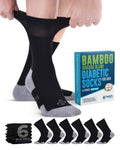 Non Binding Stretch Top Diabetic Socks 6 Pairs K186