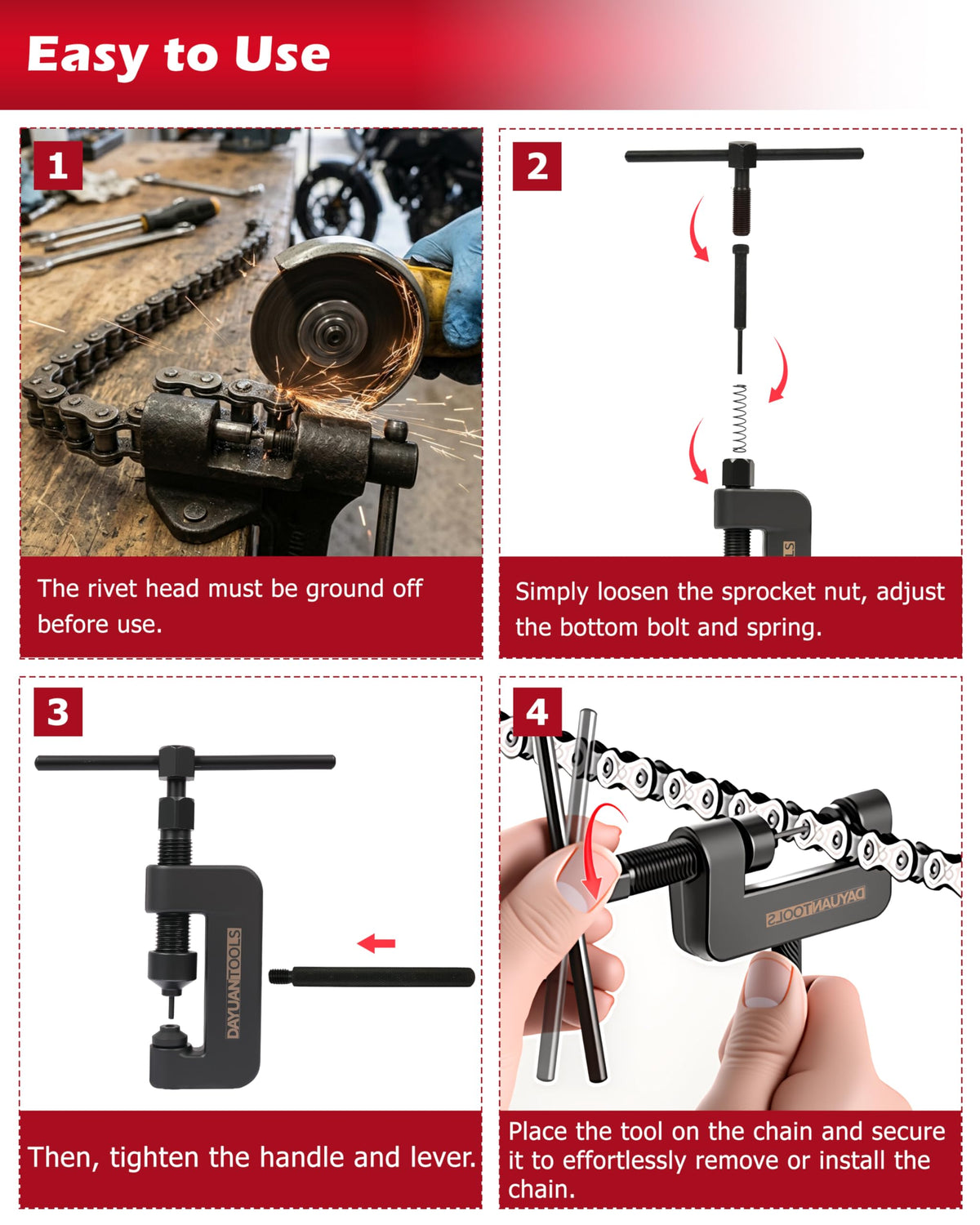Motorcycle Chain Breaker Set P58374