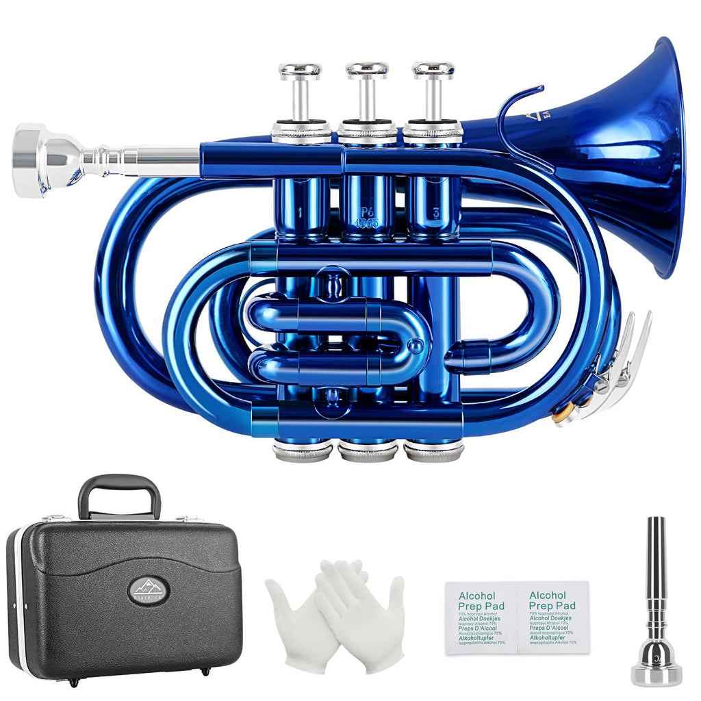 Bb Brass Pocket Trumpet with 7C Mouthpiece W5899