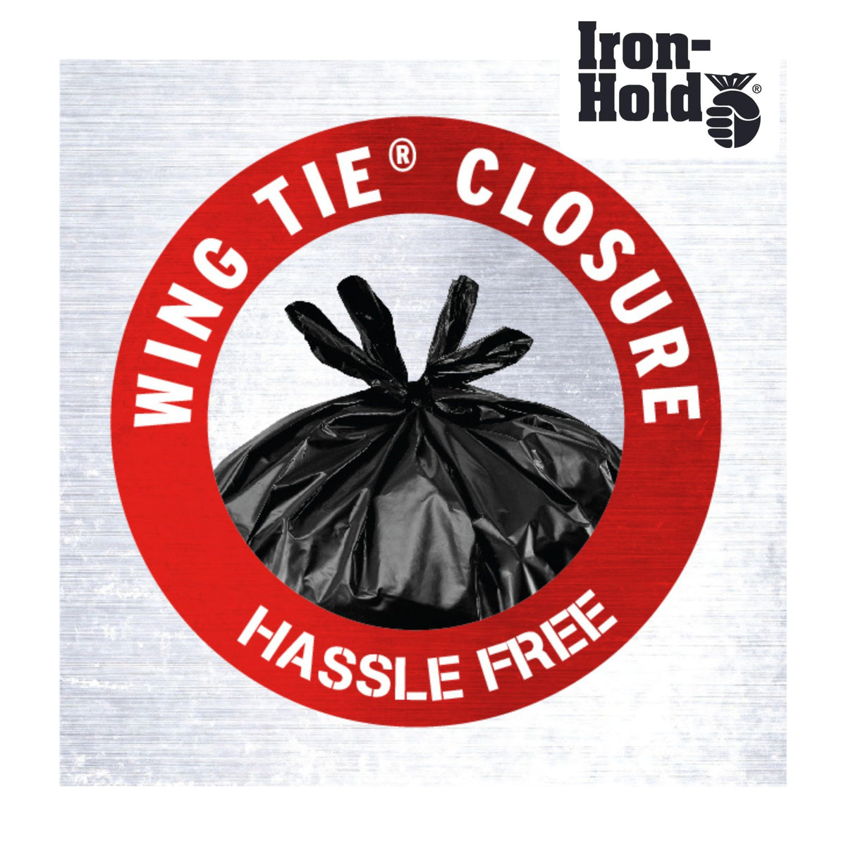 45 Gallon 18 Bags Black Heavy Duty Trash Bags Z9732