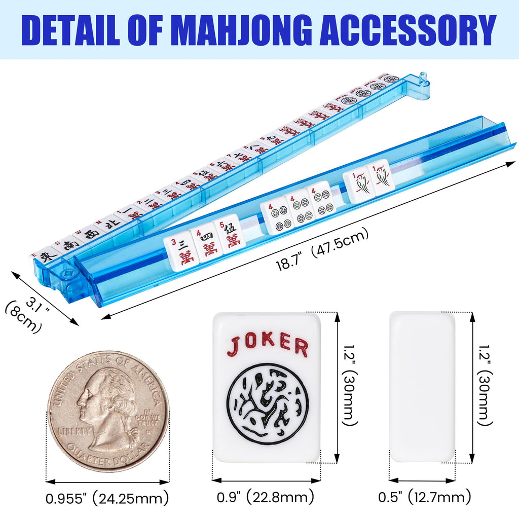 American Mahjong Game Set with Mat and Racks N54591