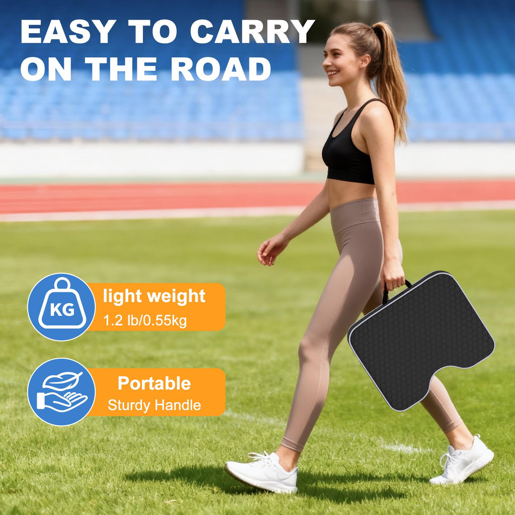 2 Pack Extra Thick Portable Bleacher Seat Cushions with Memory Foam D106