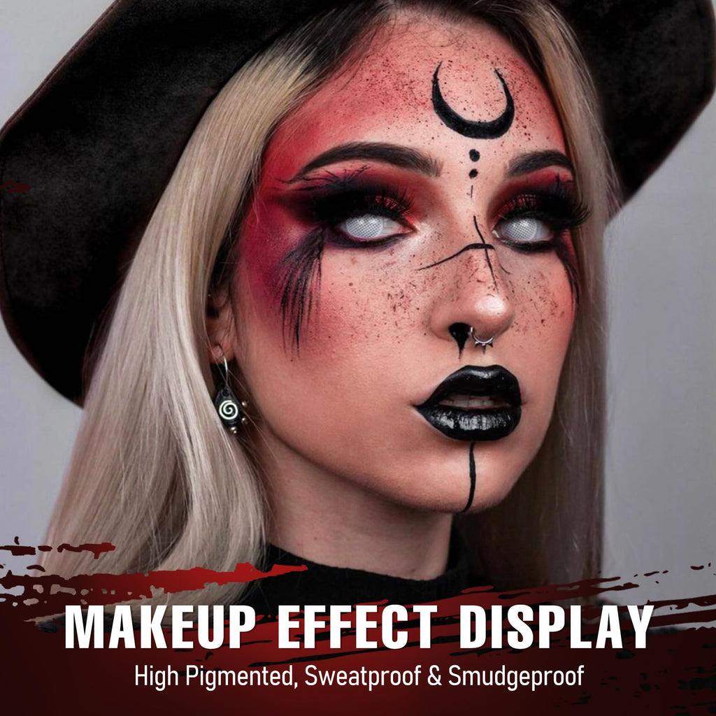 Black Red Grey Eyeshadow Palette C598