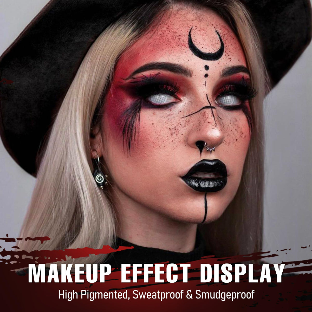 Black Red Grey Eyeshadow Palette C598