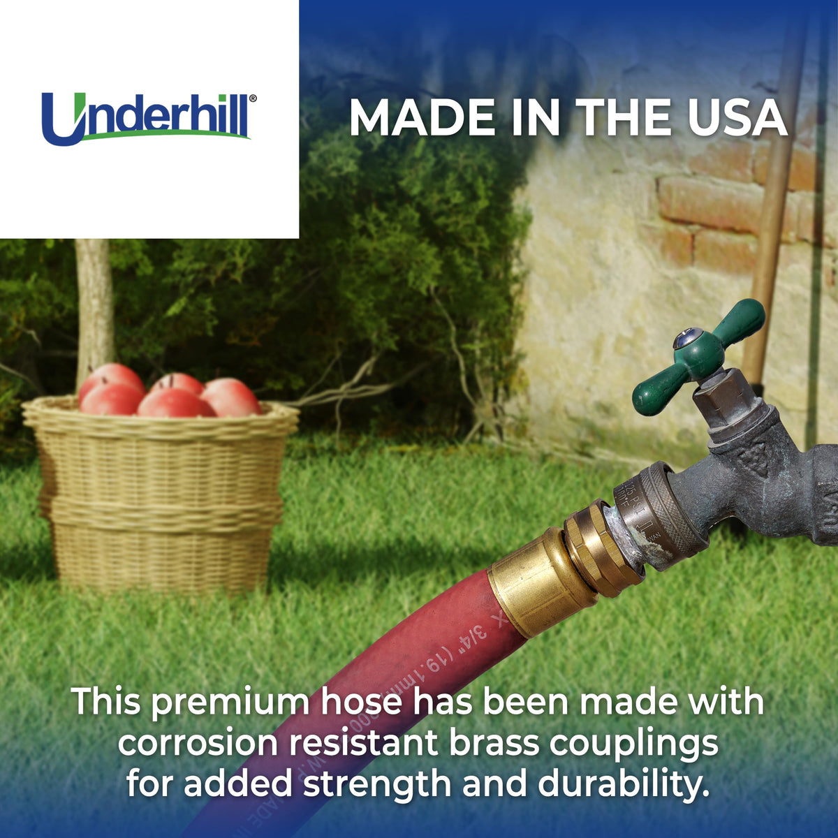 100 ft Rubber Flexible Anti-Kink Garden Water Hose A6034