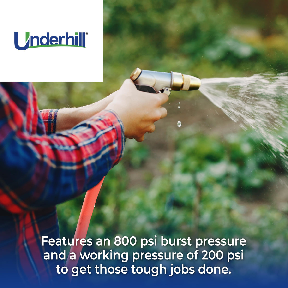 100 ft Rubber Flexible Anti-Kink Garden Water Hose A6034