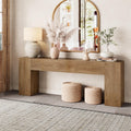 86-Inch Natural Oak Brown Console Table K422673