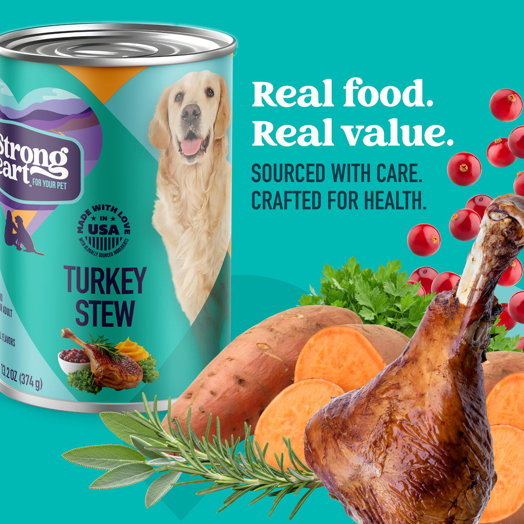 Turkey Stew Wet Dog Food 13.2 oz Can Pack of 12 Y9557