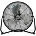 High Velocity Metal Blade Floor Fan, 3 Speeds, Black, 20in M74423
