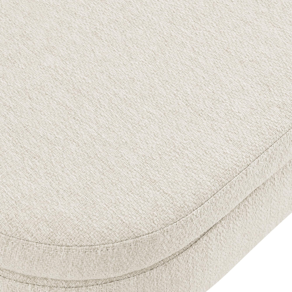 Oval Storage Bench with Rubber Wood Legs L872