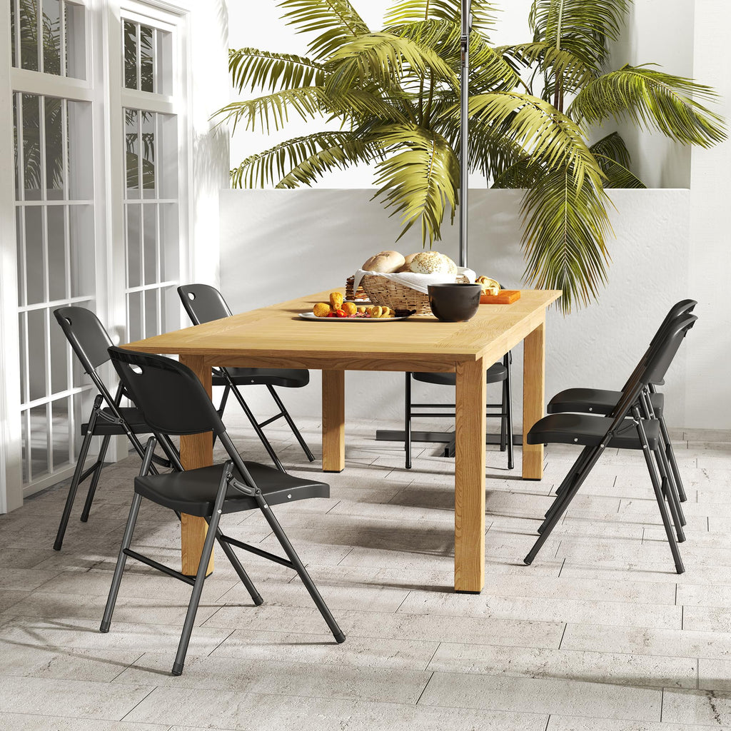 10 Pack Black Heavy Duty Folding Chair N287443