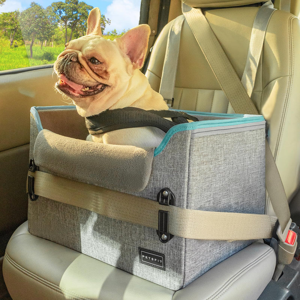 Foldable Dog Booster Car Seat with Safety Tether V460433